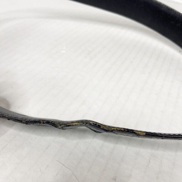 Alcott & Andrews Vintage Ladies Belt Black Alligator Leather Womens - Picture 9 of 11